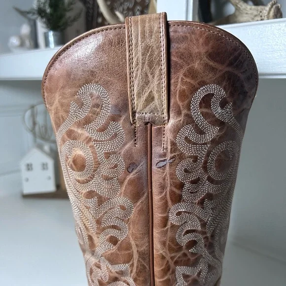 Shyanne Women’s Western Boots Size 8B Brown Leather Embroidered Cowboy Boots - Picture 8 of 8